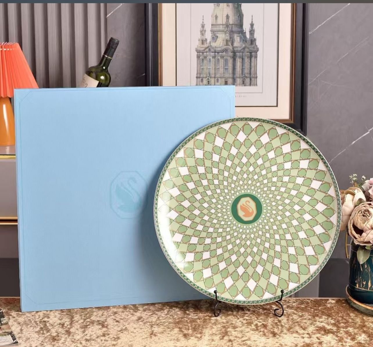 Swarovski big serving tray 16 inch